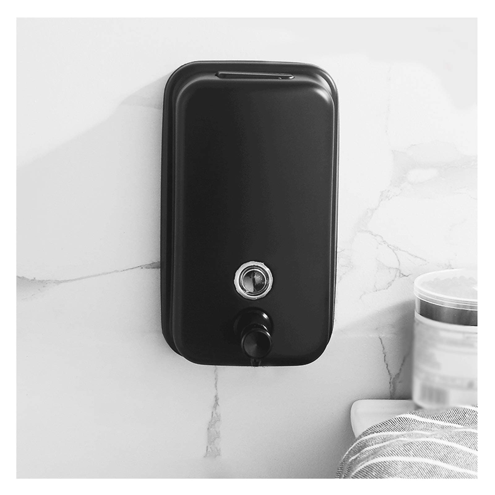 صابون ریز دستی استیل مشکی مدل 800 — تصویر ۳