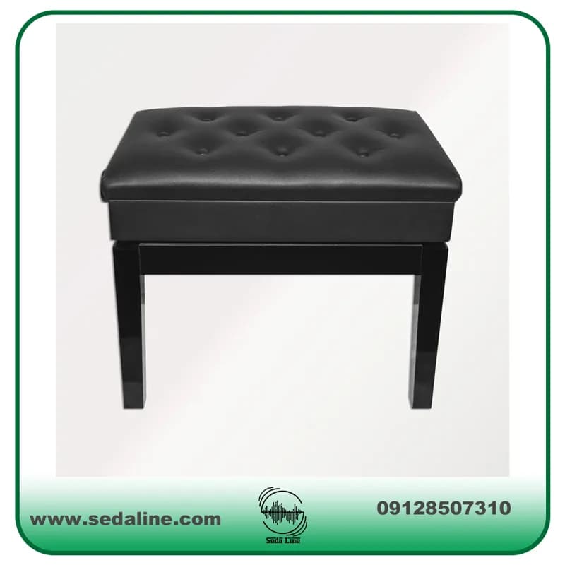 صندلی پیانو NURD رنگ مشکی — تصویر ۴