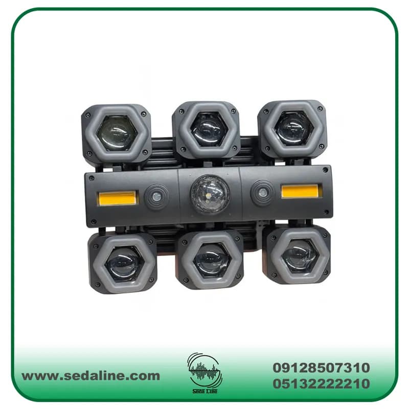 مووینگ 6 هد رینگ لایت دار وارداتی