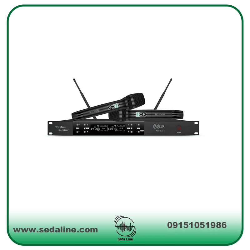 میکروفن بی سیم دو دستی AD-200 برند ADLER