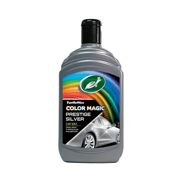 واکس و پولیش جادویی رنگ طوسی 500 میلی لیتری ترتل واکس مدل Turtle Wax Color Magic Silver