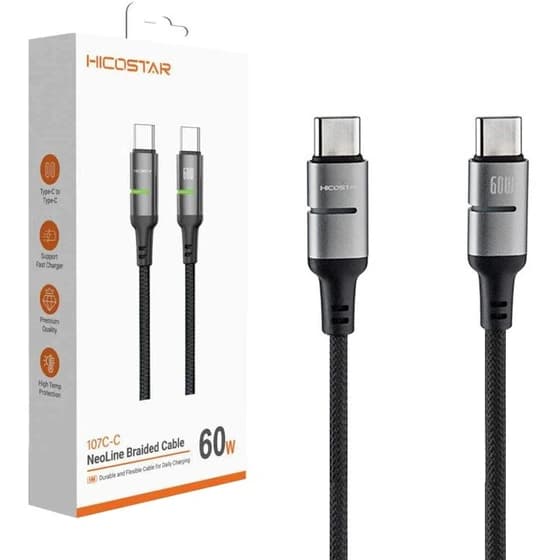 کابل دوسر تایپ سی HICOSTAR 107 C-C