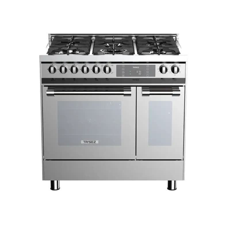 اجاق گاز مبله تایسز مدل CZ-5621 رنگ استیل