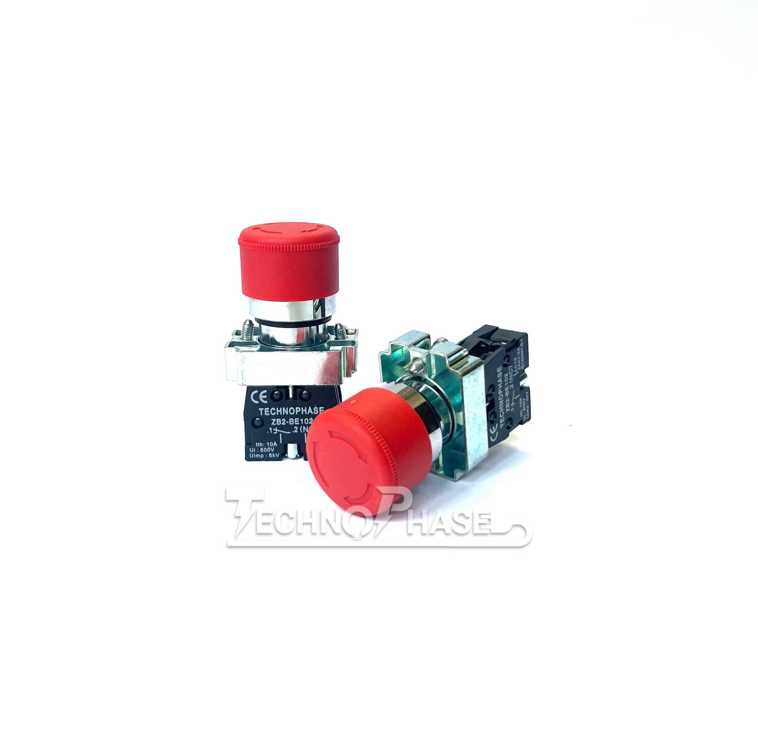 شاسی قارچی قفل شو کوچک تکنوفاز مدل XB2-BS442 — تصویر ۲