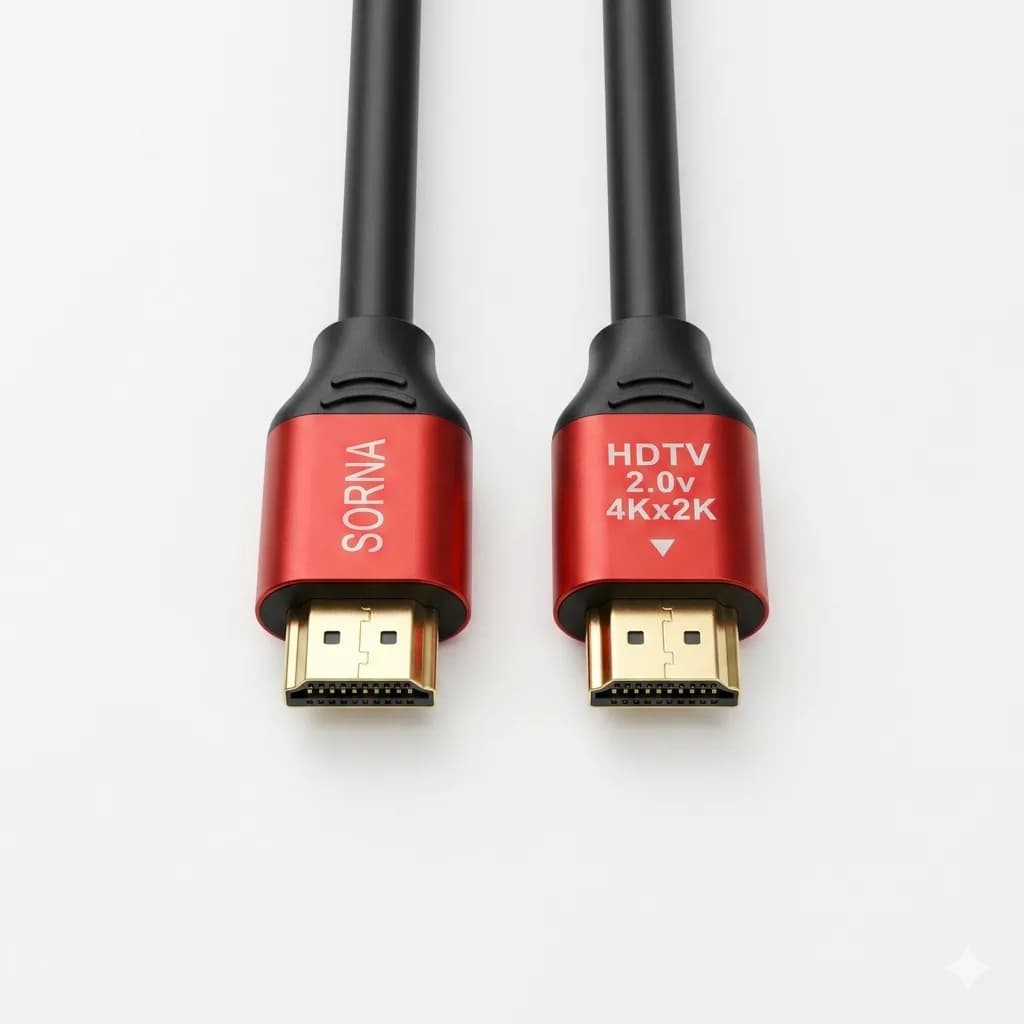 کابل HDMI 4K متری 5 سر فلزی مرغوب — تصویر ۳
