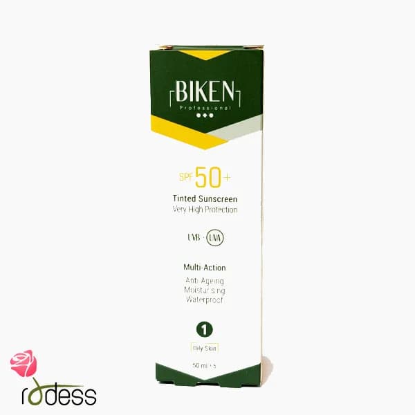 ضد آفتاب spf50 رنگی پوست چرب شماره 2+ بیکن 50 میل