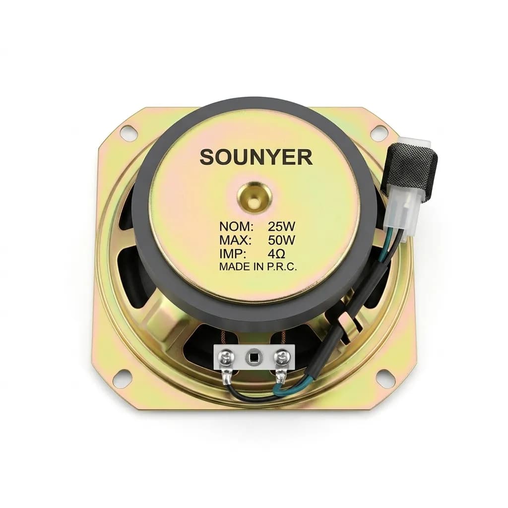 بلندگو جلو فابریک پراید 50وات برند SOUNYER SP404 — تصویر ۵