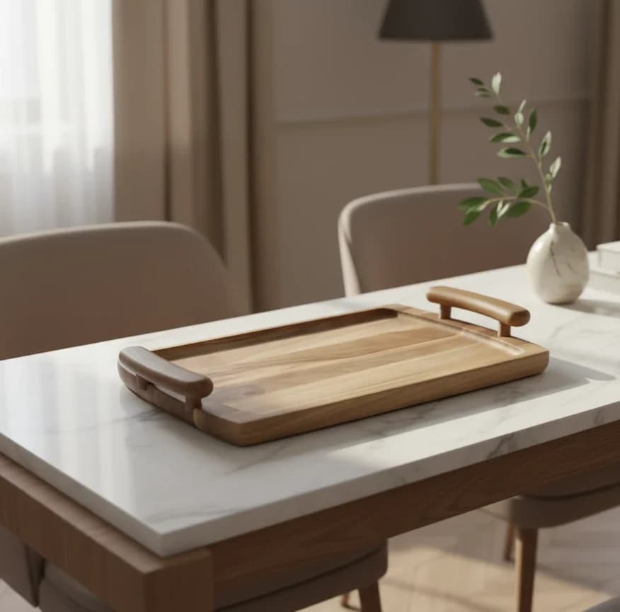 سینی مستطیل دسته دار رونیا