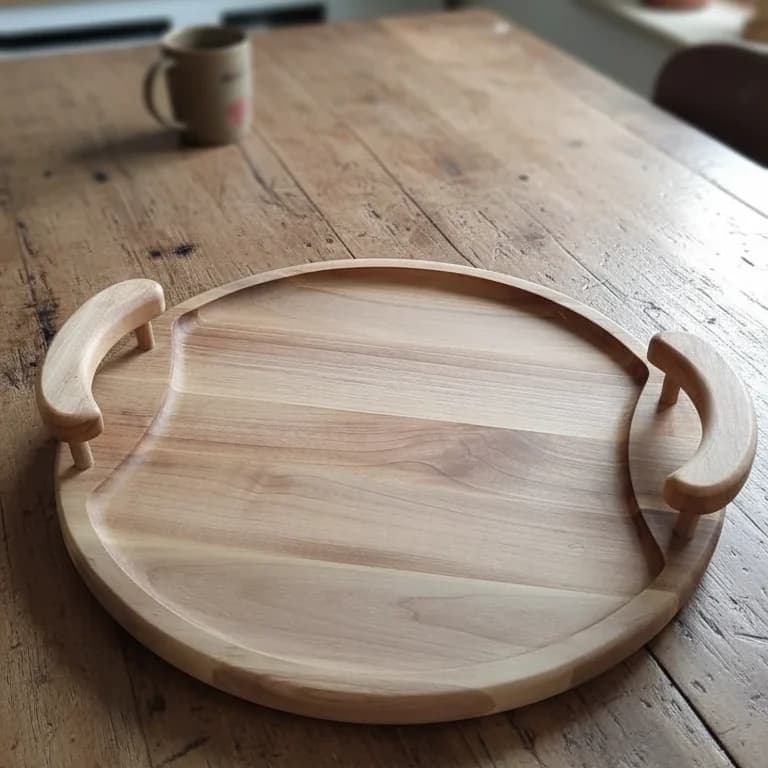 سینی گرد دسته دار گندم — تصویر ۴