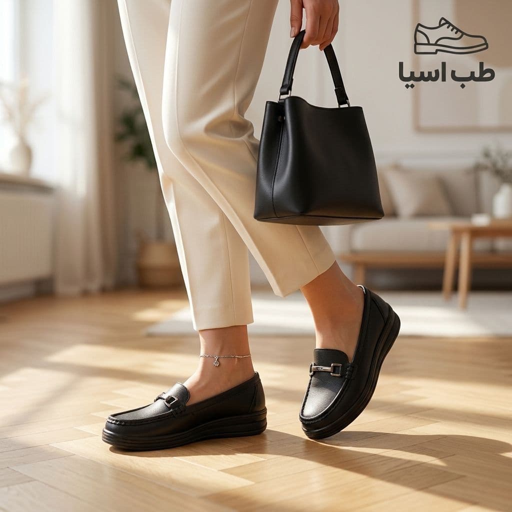 کفش طبی زنانه مدل رهاتبریز طب آسیا — تصویر ۳