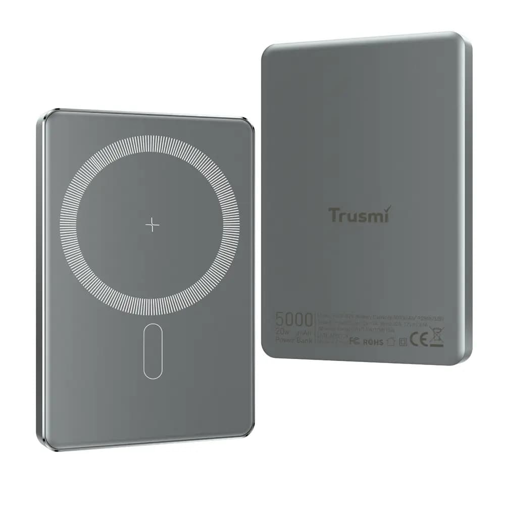 پاور بانک تروسمی Trusmi Ultra-Thin Magnetic Wireless Power Bank-10000mAh