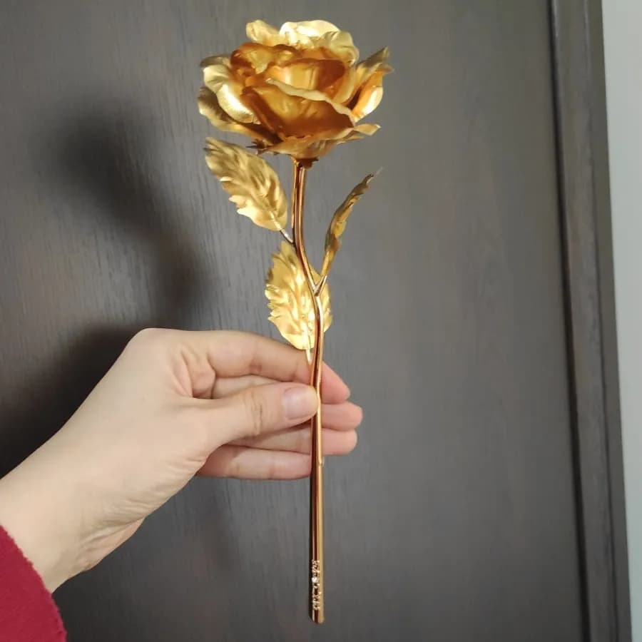 شاخه گل رز طلایی — تصویر ۹