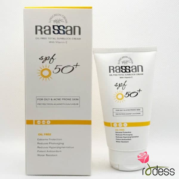 کرم ضد آفتاب فاقد چربی بدون رنگ SPF50 راسن-40 میل — تصویر ۴