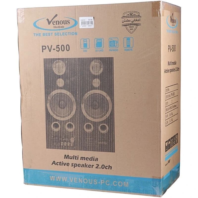 اسپیکر خانگی ایستاده ونوس مدل PV500 با ریموت کنترل — تصویر ۳