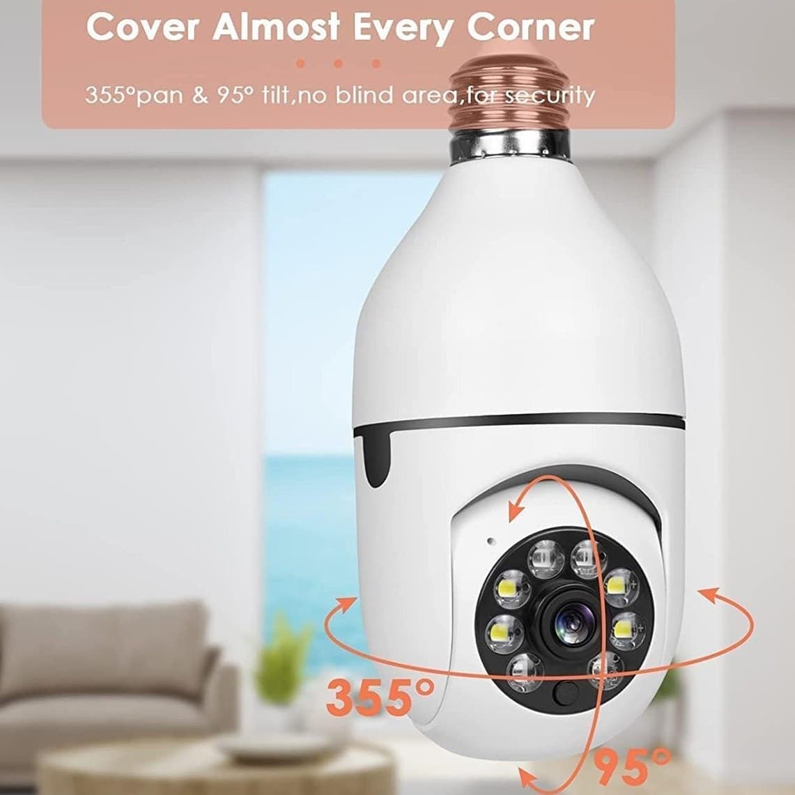 دوربین مداربسته لامپی چرخشی Z-IOT CAM — تصویر ۶