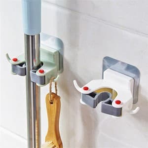 نگهدارنده تی و جارو دیواری بسته 2 عددی