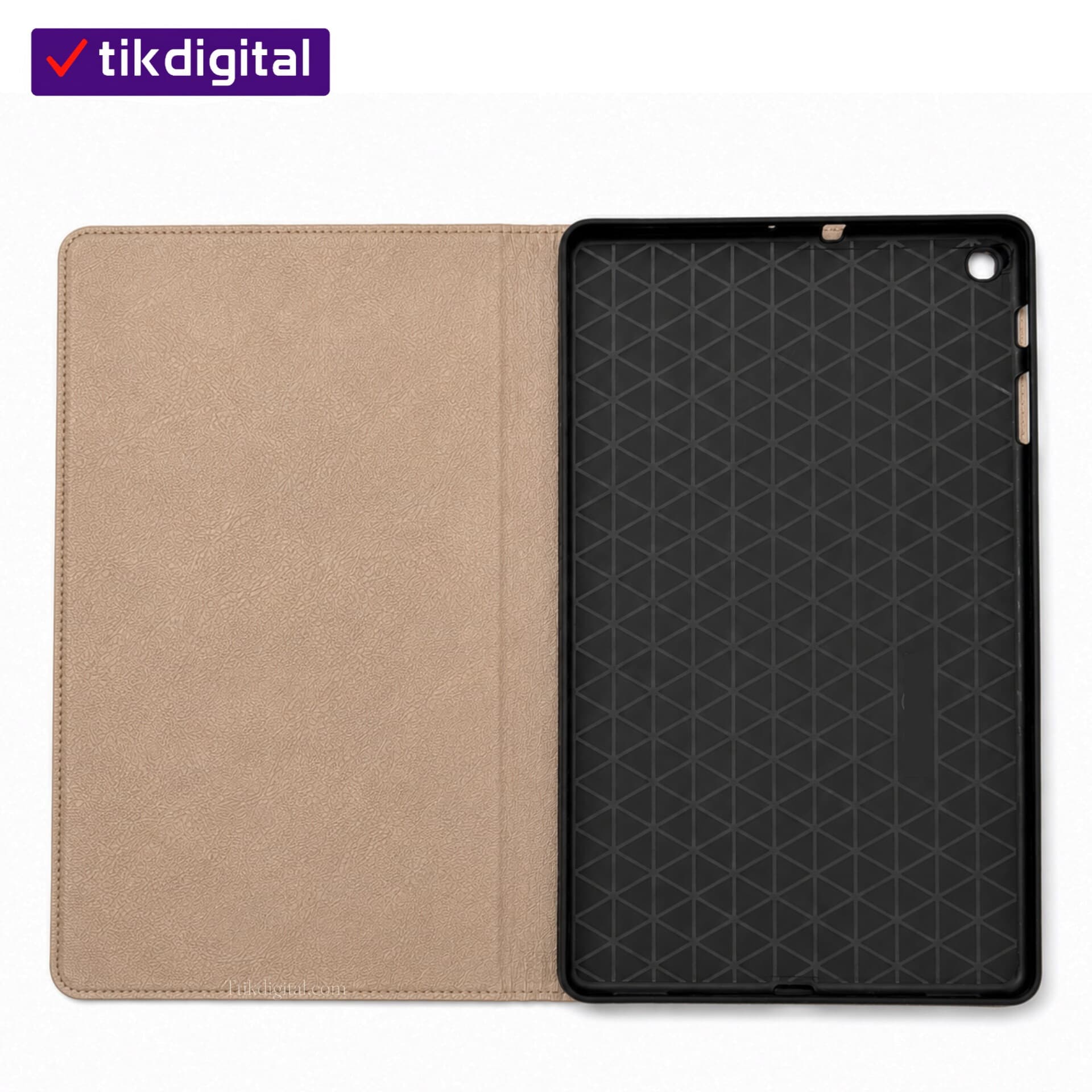 کیف کلاسوری فولیو مناسب تبلت سامسونگ Samsung Galaxy Tab A 10.1 2019 SM-T510 / SM-T515 طلایی — تصویر ۸