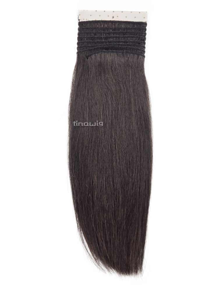 موی طبیعی سردوخت CM25-COLOR-4 قد 25 سانت مدل پروسس رنگ قهوه ای تیره — تصویر ۶
