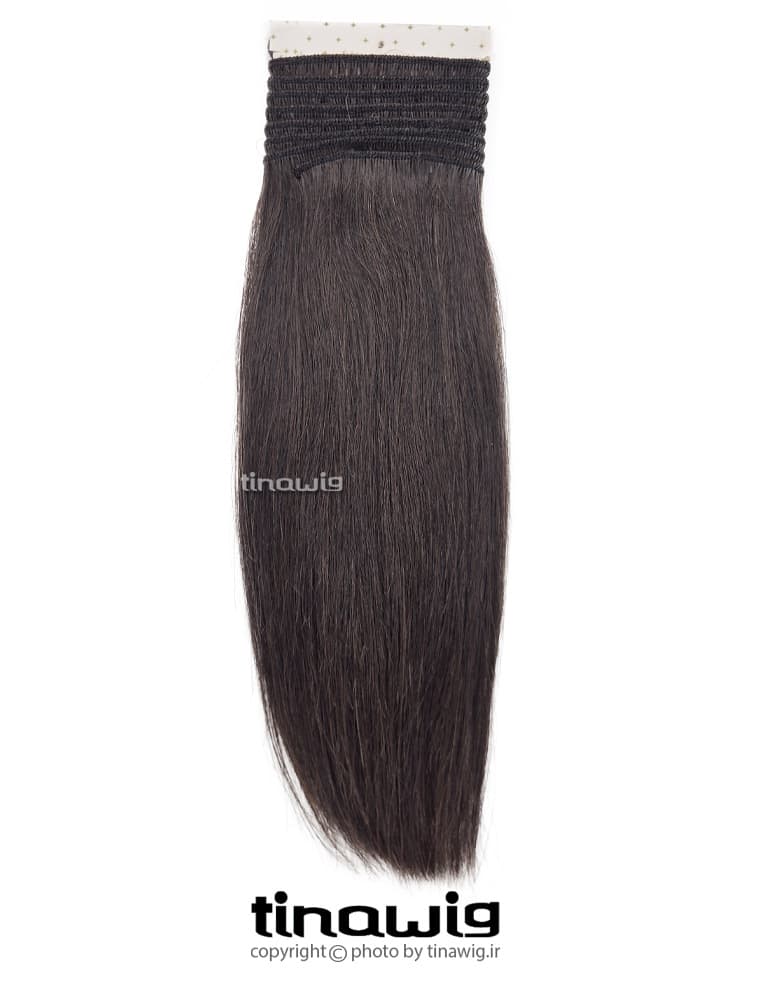 موی طبیعی سردوخت CM25-COLOR-4 قد 25 سانت مدل پروسس رنگ قهوه ای تیره — تصویر ۱۰