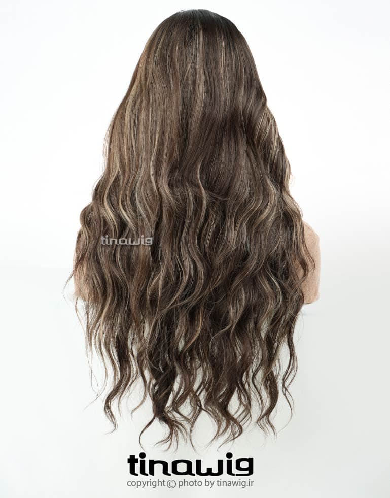 کلاه گیس زنانه کدMEDUSA80-2T6H24 با موی مصنوعی رنگ هایلایت مدل مدوسا — تصویر ۸