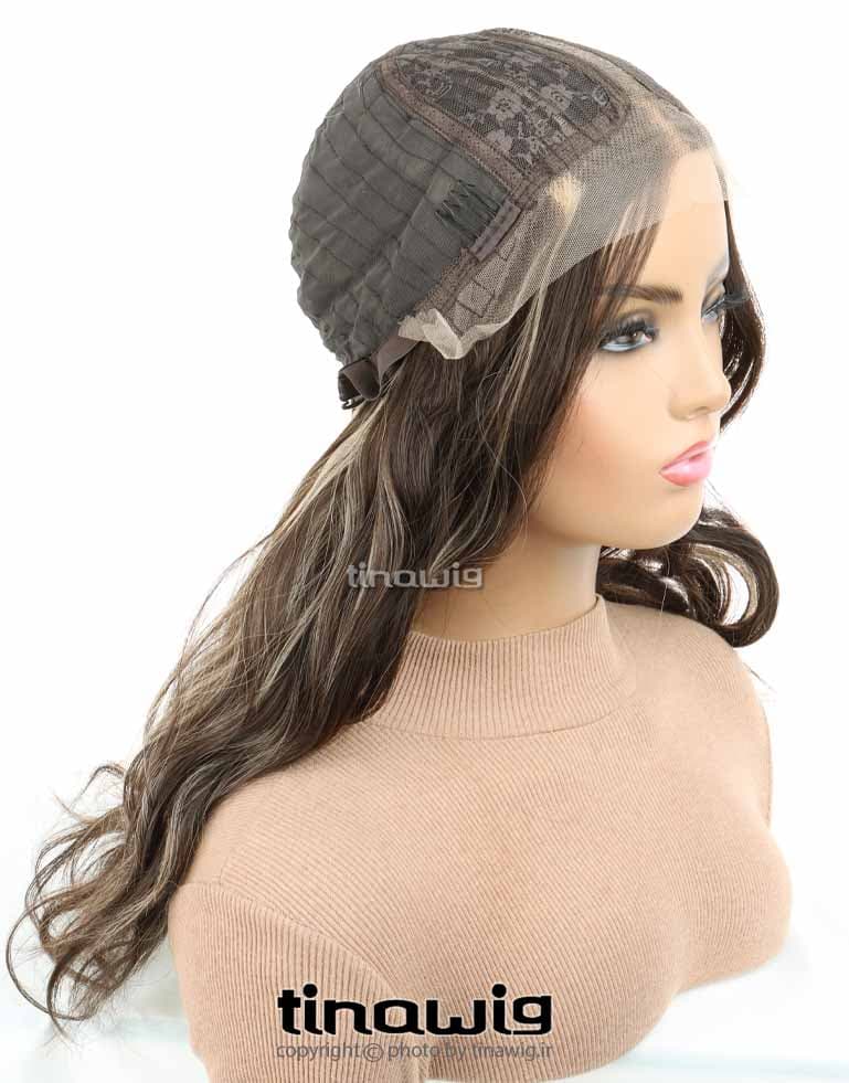 کلاه گیس زنانه کدVANESSA65-8T15 با موی مصنوعی رنگ هایلایت — تصویر ۱۲