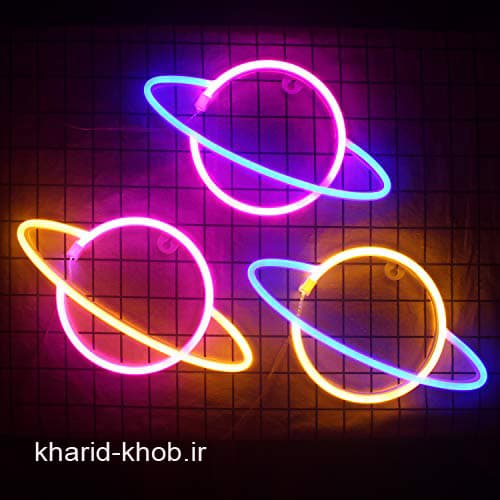 تابلو طرح سیاره نئونی — تصویر ۷
