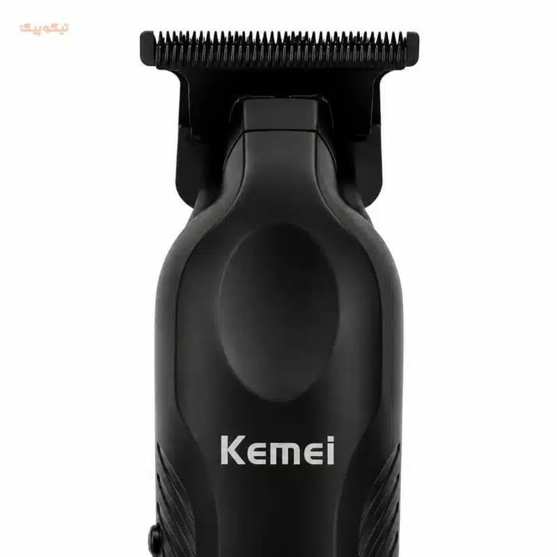 ماشین اصلاح موی صورت شارژی کیمی مدل 9741 با طراحی ارگونومیک و تیغههای تیتانیوم پیشرفته — تصویر ۲
