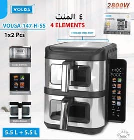 سرخ کن ولگا ۱۴۷ ظرفیت ۱۱ لیتر بدون روغن ۲۸۰۰ وات — تصویر ۹