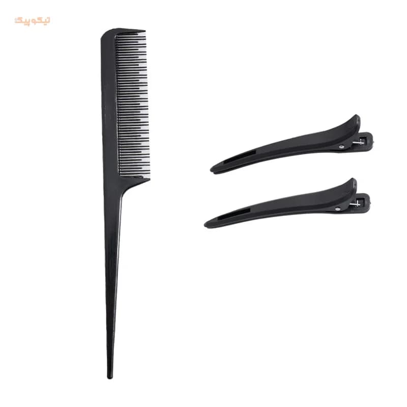 اتو مو حرفه ای رومئو مدل RM-5550 به همراه برس حرارتی و فر کننده مو مجموعه سه عددی — تصویر ۵