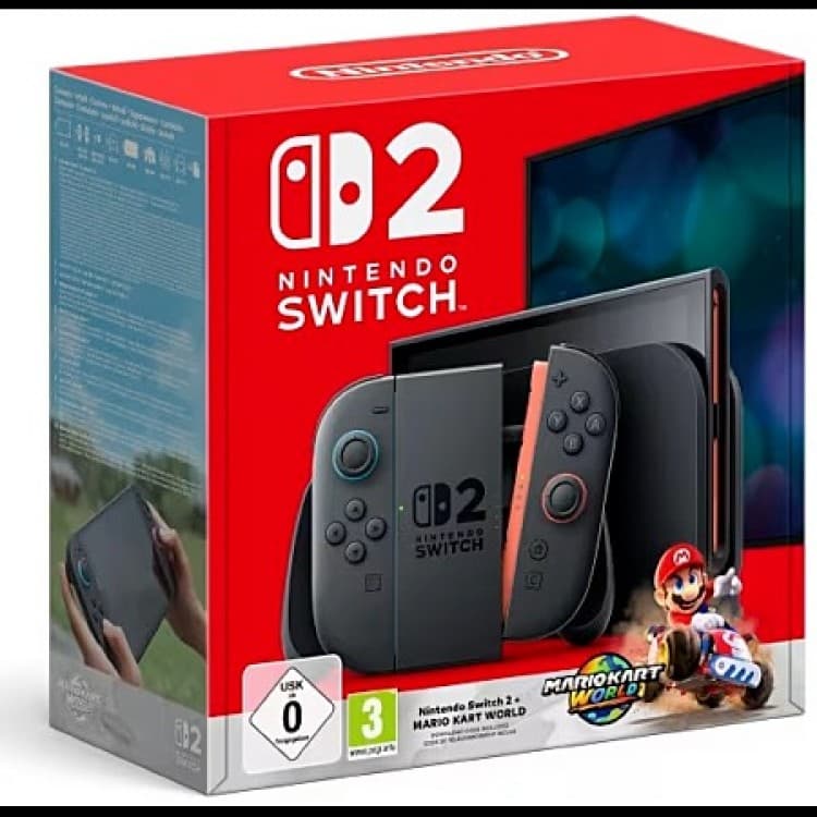 کنسول Nintendo Switch 2 + Mario Kart World – Black — تصویر ۲