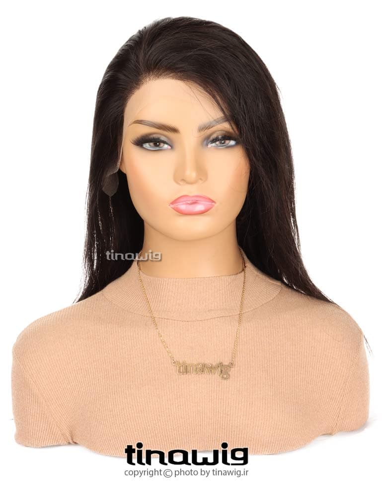 کلاه گیس زنانه کدLFS-1B با موی طبیعی رنگ مشکی نچرال — تصویر ۱۰