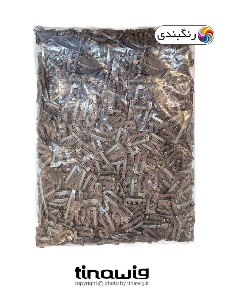 گیره تق تقی اکستنشن مو مدل شانه ای بسته 1000 عددی
