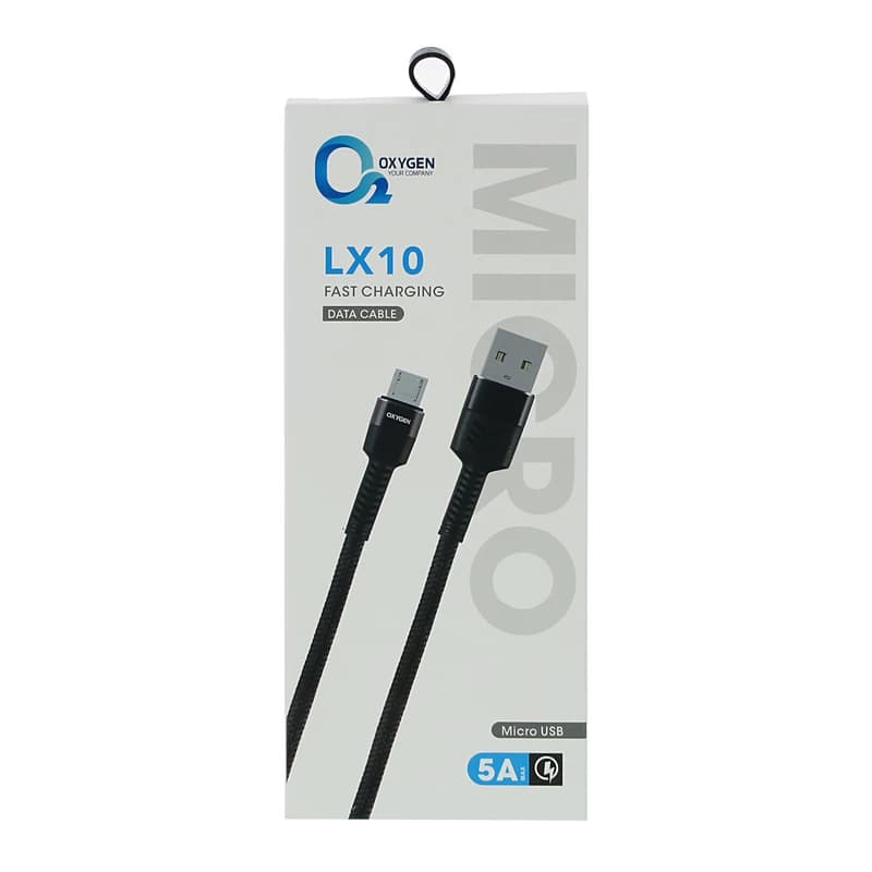 کابل تبدیل USB به MicroUSB اکسیژن مدل LX10 طول 1 متر — تصویر ۴