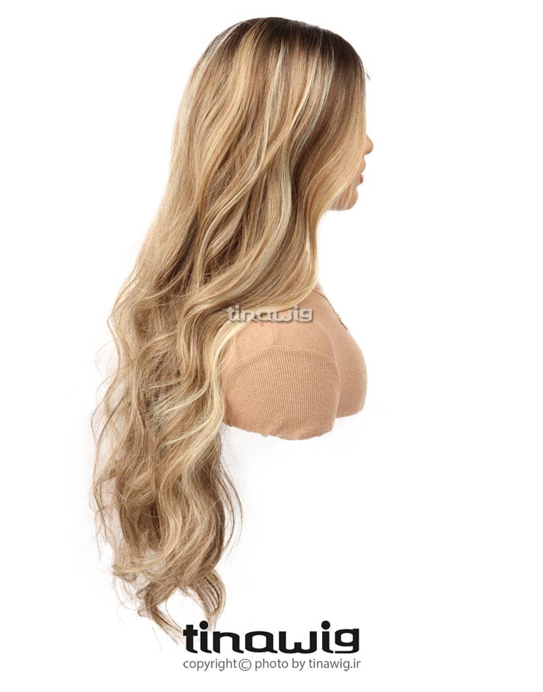 کلاه گیس زنانه کدARIKA-23B-613 موی مصنوعی رنگ هایلایت — تصویر ۳