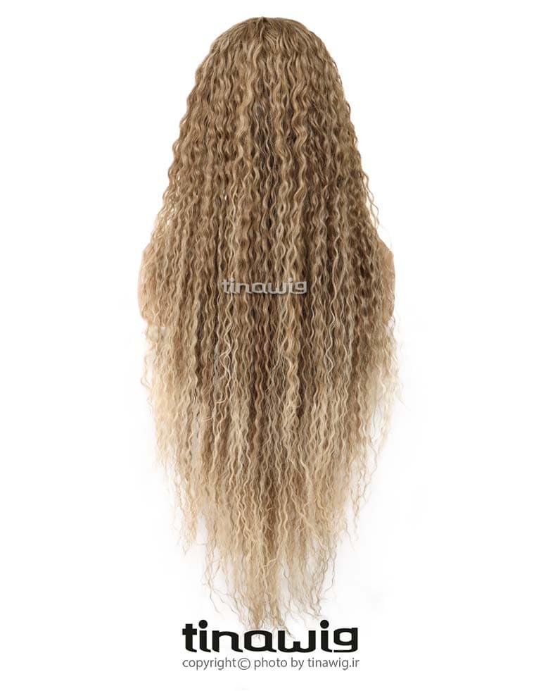 کلاه گیس فر کدNOODLE90-12TT613 مدل نودل با موی مصنوعی — تصویر ۳