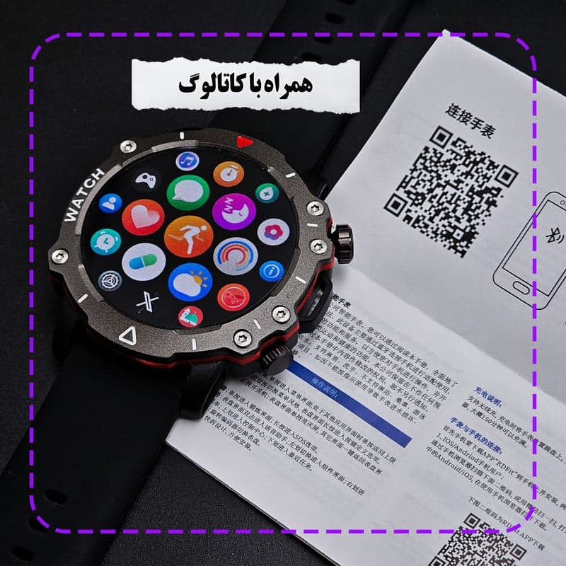 ساعت هوشمند 47 میلی متر ریولینک مدل RL-2 pro با سه عدد بند — تصویر ۵