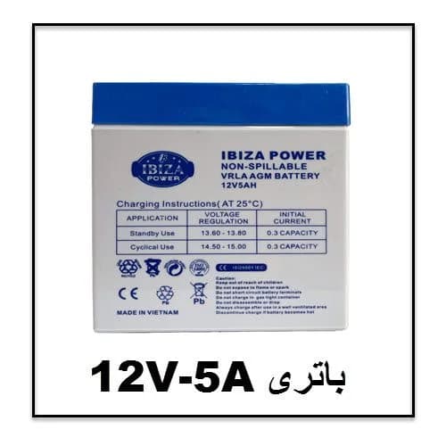باتری 12 ولت 5 آمپر 12V-5A