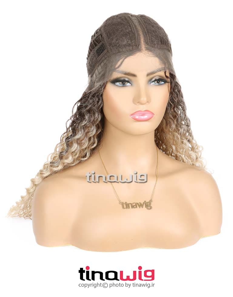 کلاه گیس فر کدNOODLE90-6-23B613 با موی مصنوعی — تصویر ۸