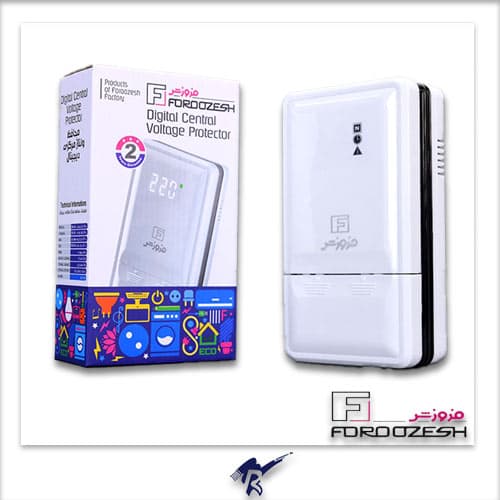 محافظ ولتاژ دیجیتال مرکزی پیش کنتوری 40 آمپر فروزش مدل Foroozesh DG40