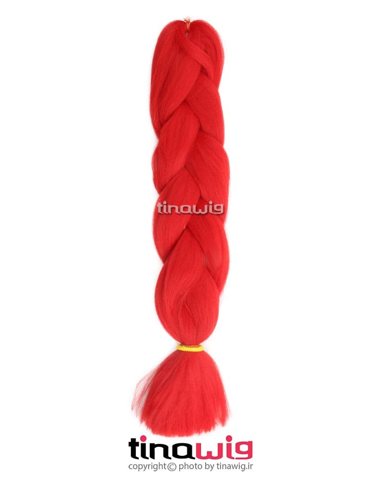 موی اکستنشن دوسرباز کدJUMBO-RED رنگ قرمز فانتزی
