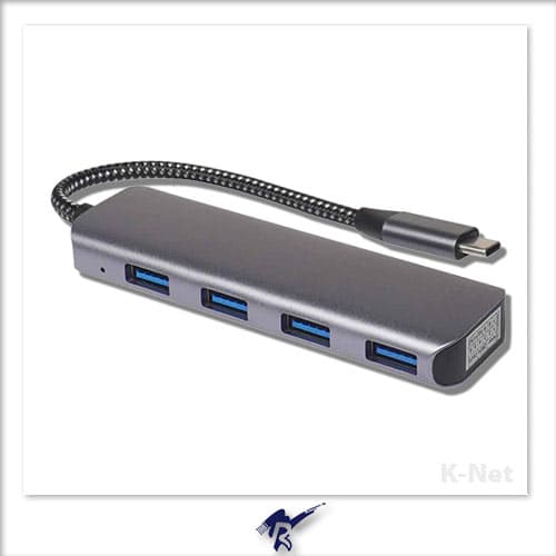 هاب 4 پورت Type-C کی نت مدل HC320 — تصویر ۴