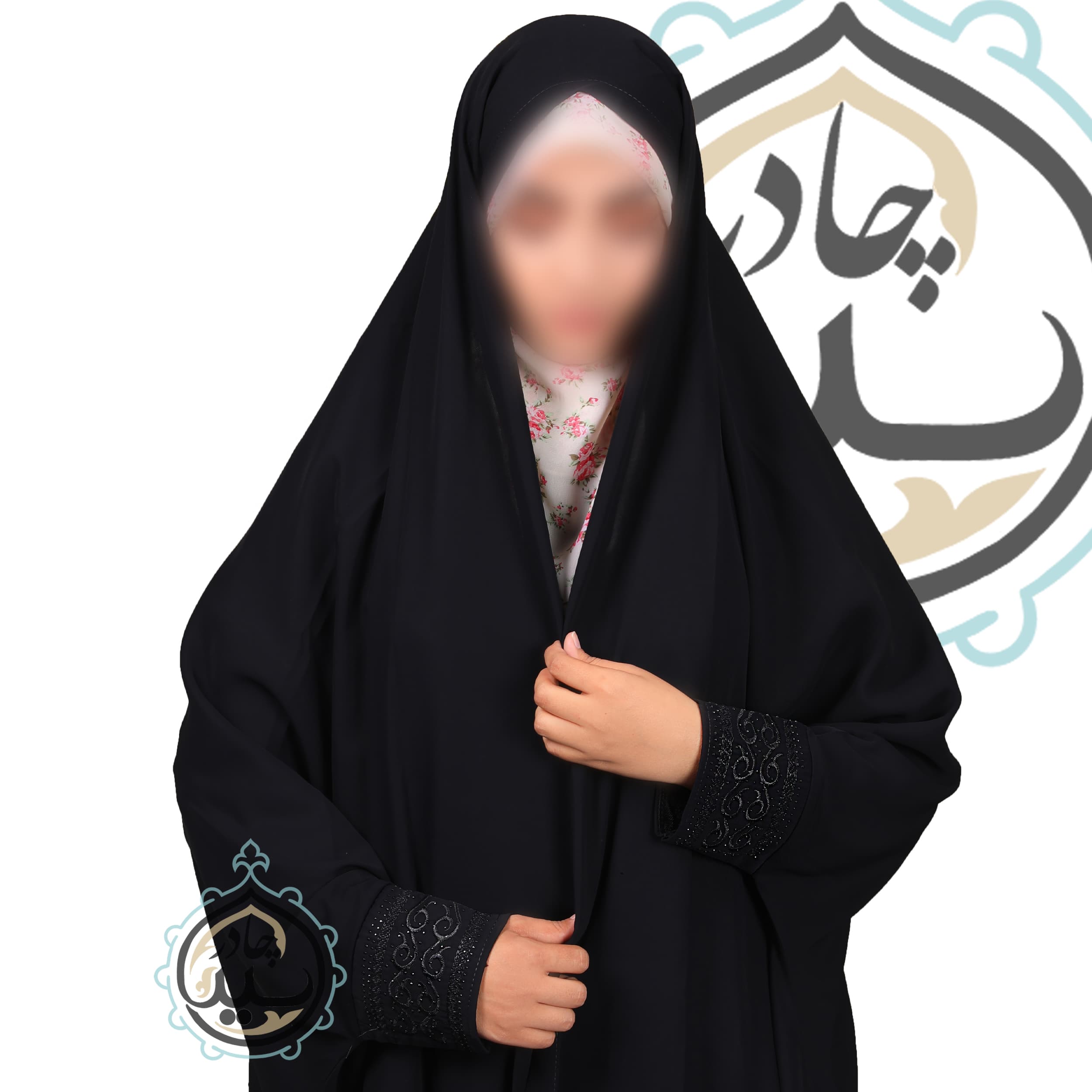 چادر مشکی دانشجویی مچ دار | اصالت، راحتی، زیبایی — تصویر ۱۲