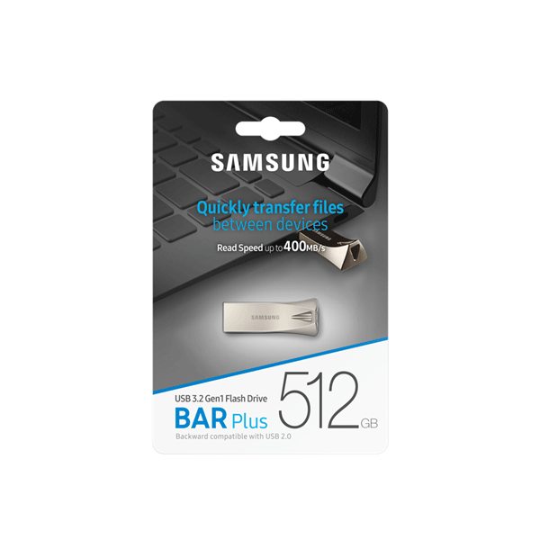 فلش مموری سامسونگ SAMSUNG مدل BAR plus ظرفیت512 گیگابایت — تصویر ۴