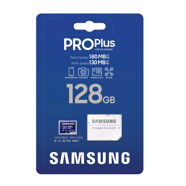 کارت حافظه MicroSDXC سامسونگ مدل Samsung PRO PLUS UHS-I U3 A2 V30 ظرفیت 128 گیگابایت — تصویر ۲
