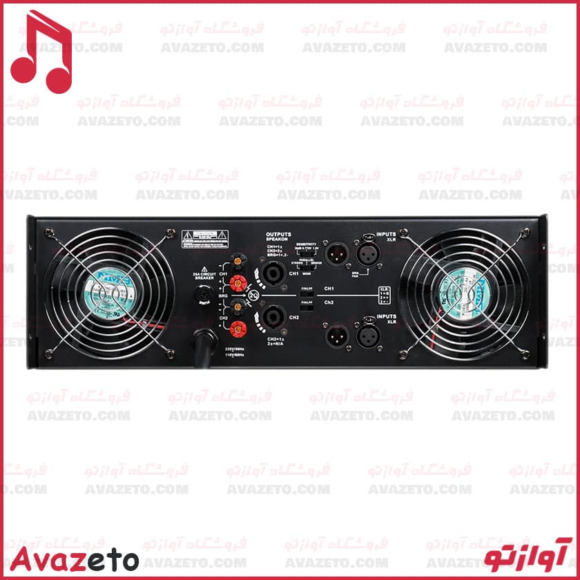 پاور آمپلی فایر اهمی دایناپرو DYNAPRO DK18 — تصویر ۵