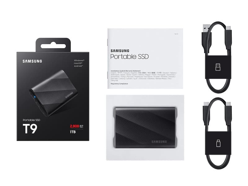 حافظه SSD اکسترنال سامسونگ مدل Portable SSD T9 ظرفیت 1 ترابایت — تصویر ۱۰
