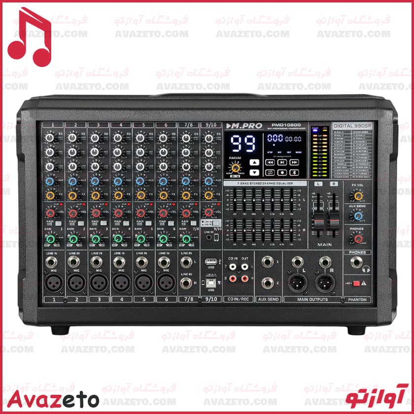 پاور میکسر صندوقی ام پرو MPRO PMD10600 — تصویر ۶