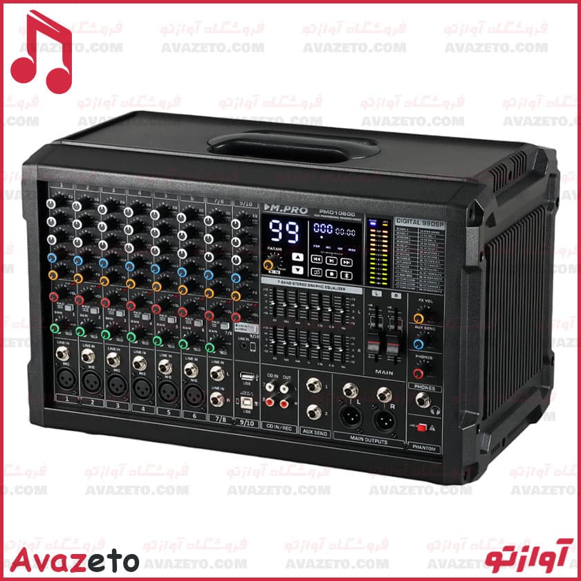 پاور میکسر صندوقی ام پرو MPRO PMD10600 — تصویر ۵
