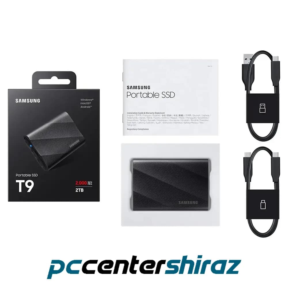 حافظه SSD اکسترنال سامسونگ مدل Portable SSD T9 ظرفیت 2 ترابایت — تصویر ۱۱