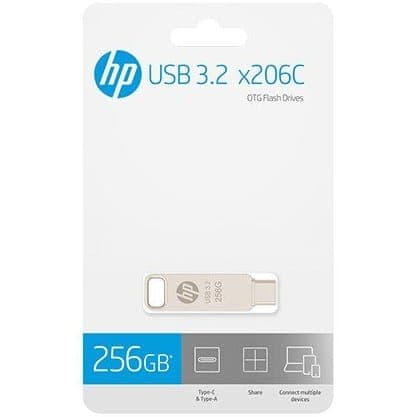 فلش مموری USB 3.2 اچ پی مدل x206c ظرفیت 256 گیگابایت — تصویر ۵